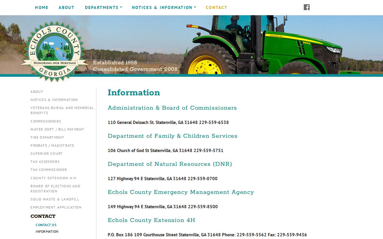 Echols County warrant search court contacts